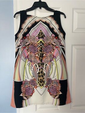 Just Cavalli Leopard Floral mini dress M